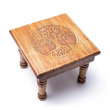 Tavolino di legno Albero della Vita